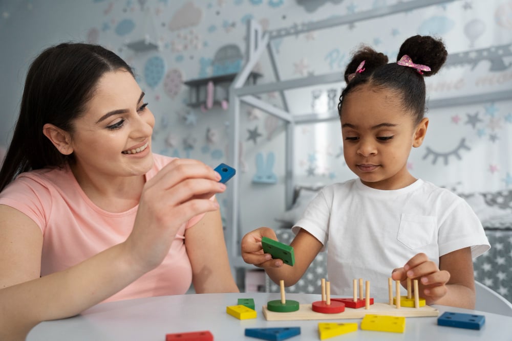 Engaging Playtime With Colorful Blocks